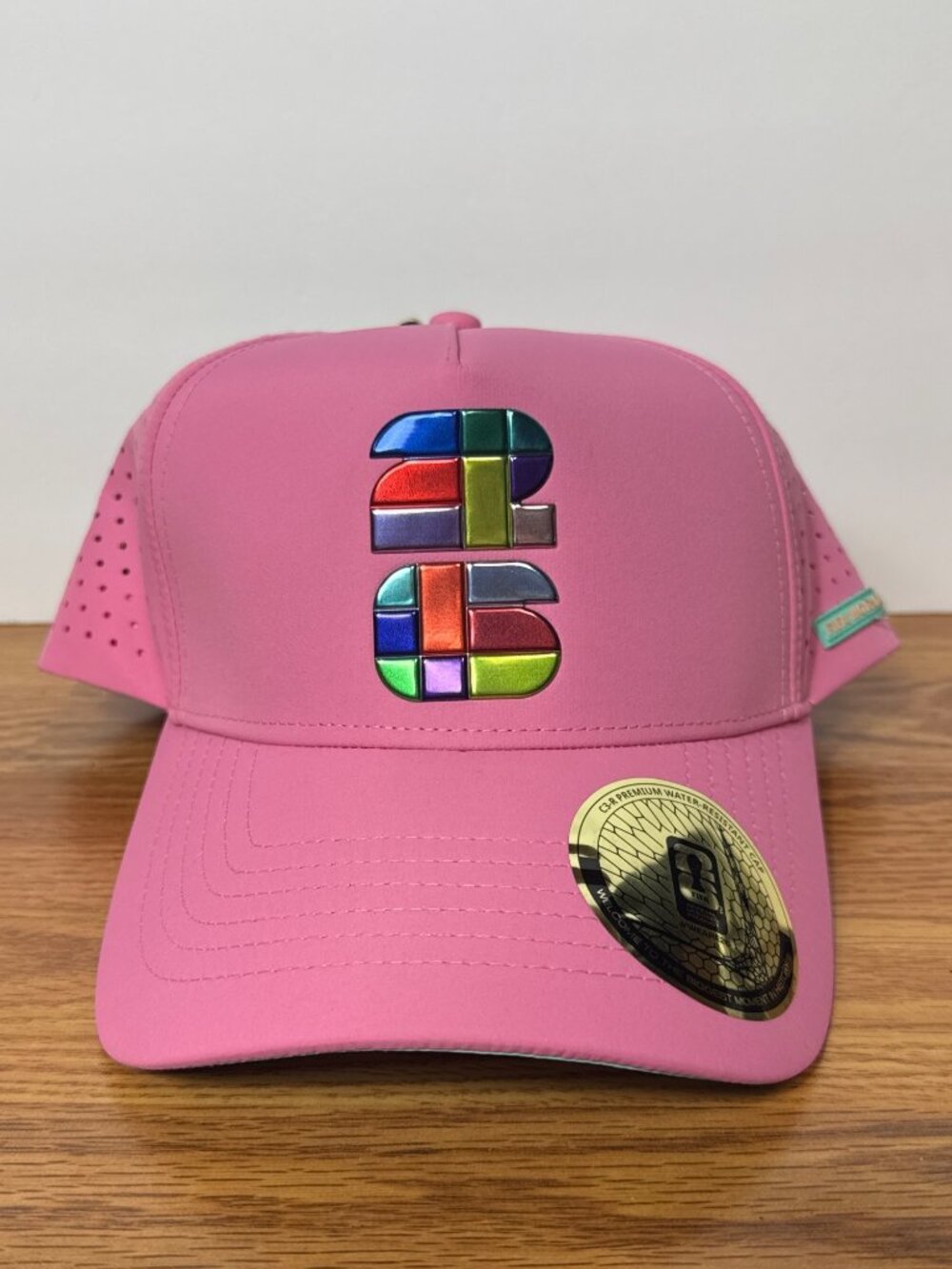 FIFA World Cup 2026 Pink Teal C3-R Water Resistant Snapback Hat Unisex NWT